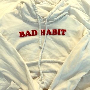 Bad habit😜 cropped forever 21 hoodie!!!